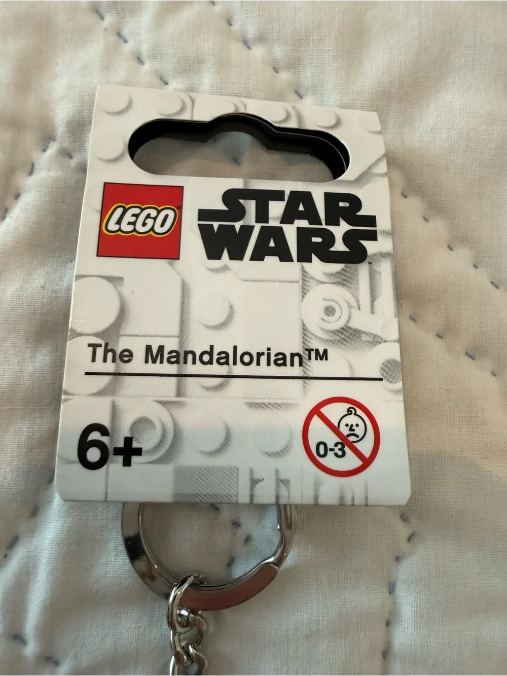 Star Wars LEGO Mandalorian Keychain - Gray & Brown